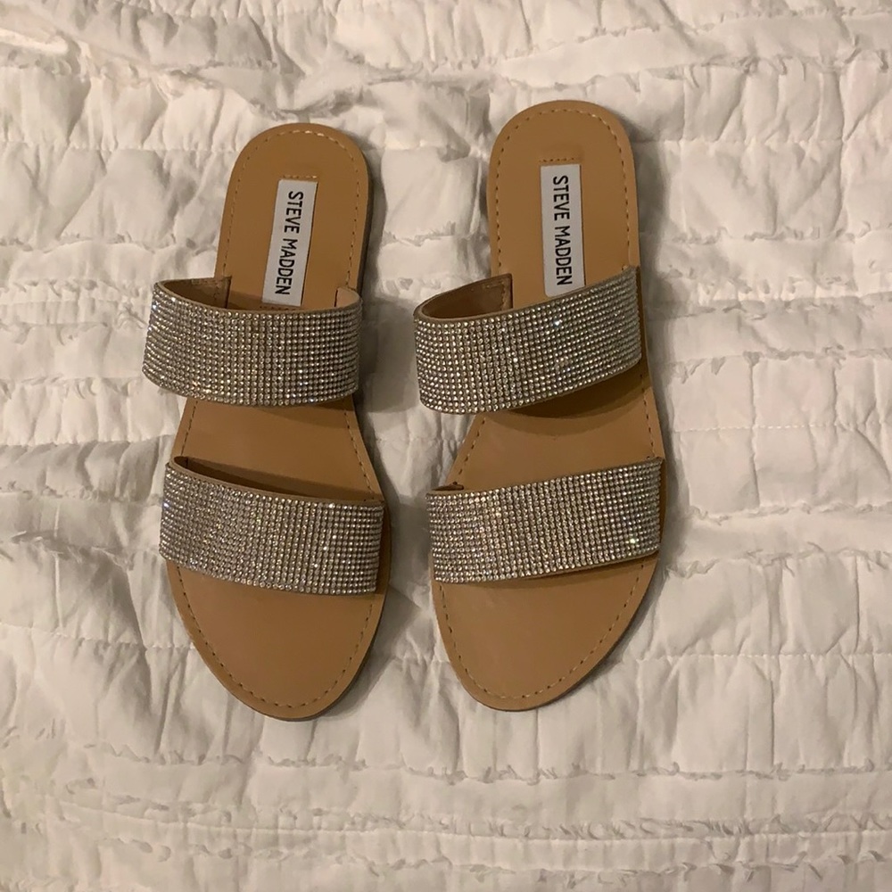 Steve Madden Ronan Embellished Slide Sandal